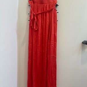 Express Red Maxi Skirt